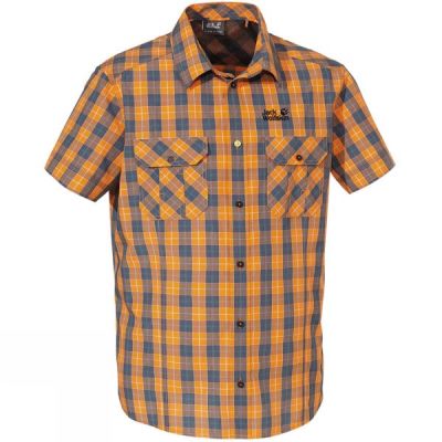 Camisa Jack Wolfskin Pine River Hombre - Amarillo - Chile BXO670381